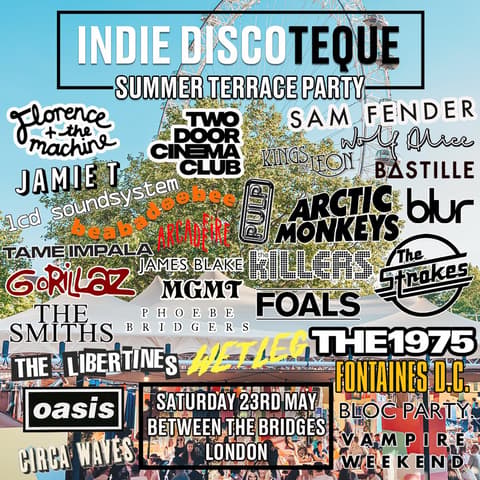 Indie Discoteque Summer Terrace Party (London)