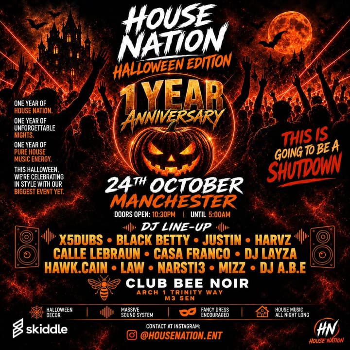House nation Halloween edition/ 1 year anniversary