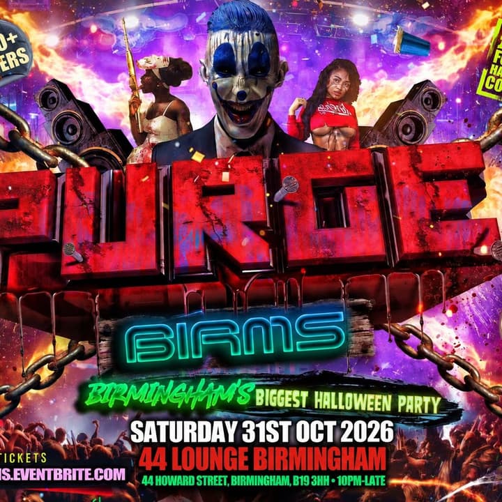 Purge Birms - Birmingham's Biggest Halloween Party