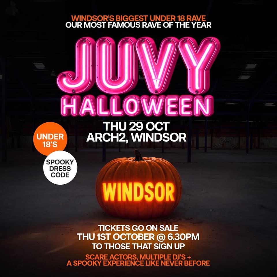 JUVY Under 18s - Halloween Tour - Thurs 29 October - WINDSOR