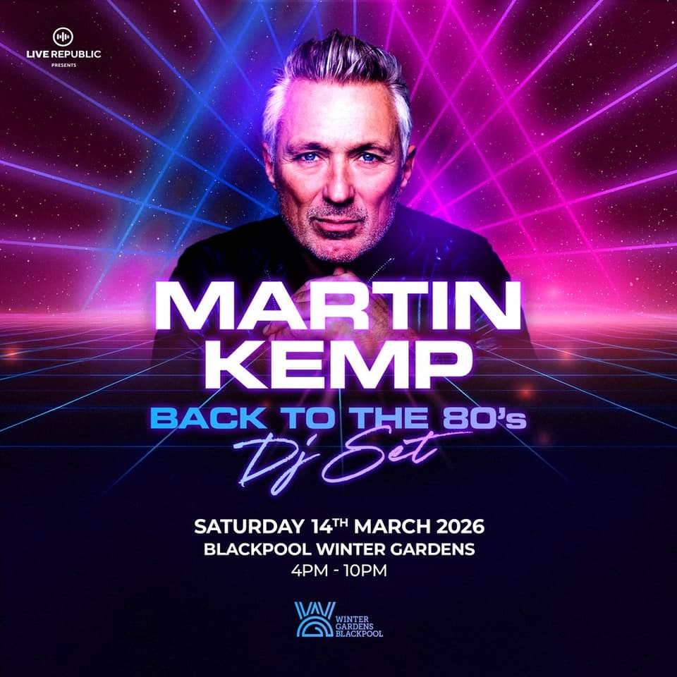Martin Kemp's Back to the 80s DJ Set | Blackpool Winter Gardens