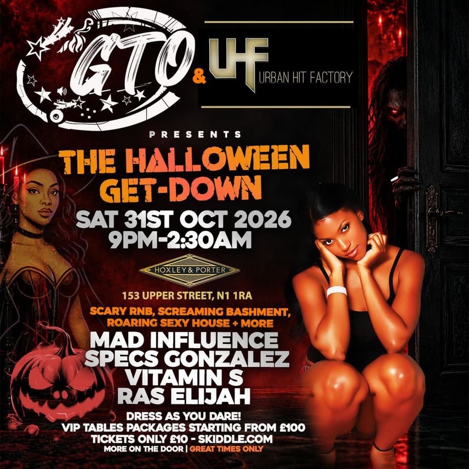 GTO & UF presents The Halloween Get-Down